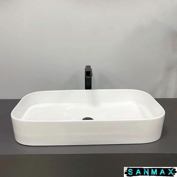 Умивальник накладний Vbi Vestone 75 Білий VBI-017003 фото