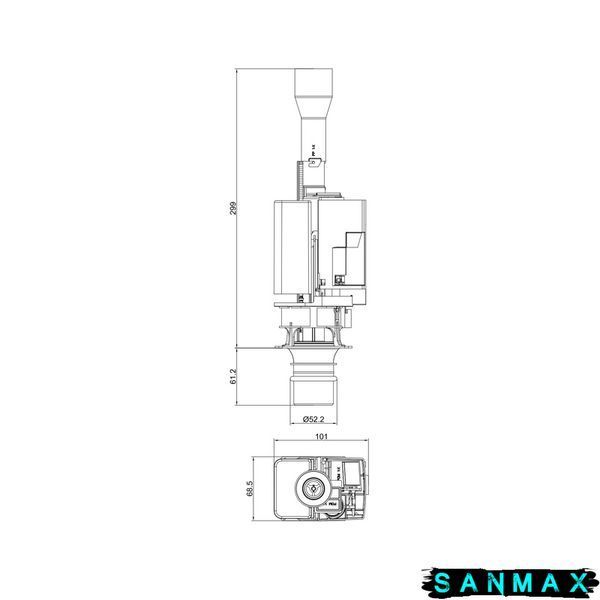 Арматура спускна Koer KT-1201 для інсталяції KT-0407 (KR5645) KR5645 фото