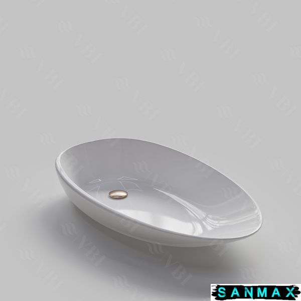 Умивальник накладний Vbi Terno 75 Білий VBI-011903 фото