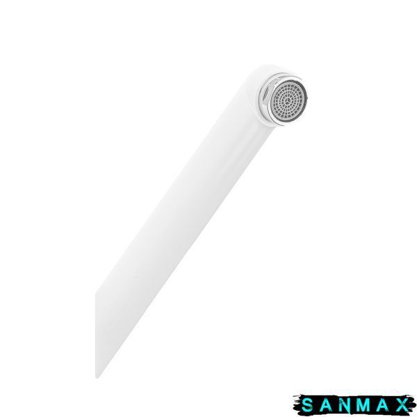 Змішувач для ванни Plamix Cezar-006 Euro Білий (з шлангом, лійкою та кронштейном) (PM0666) PM0666 фото