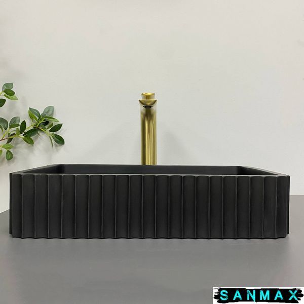 Умивальник накладний Vbi Flormtia Чорний Матовий VBI-015001 фото