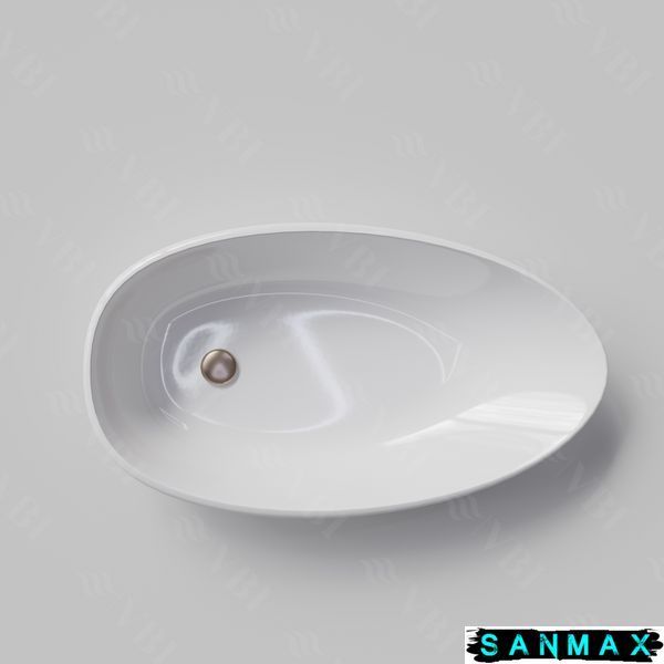 Умивальник накладний Vbi Terno 75 Білий VBI-011903 фото