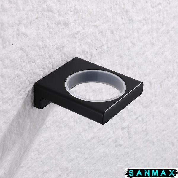 Мильниця настінна Koer AS-0102-05 (скло) колір чорний (KR6158) KR6158 фото