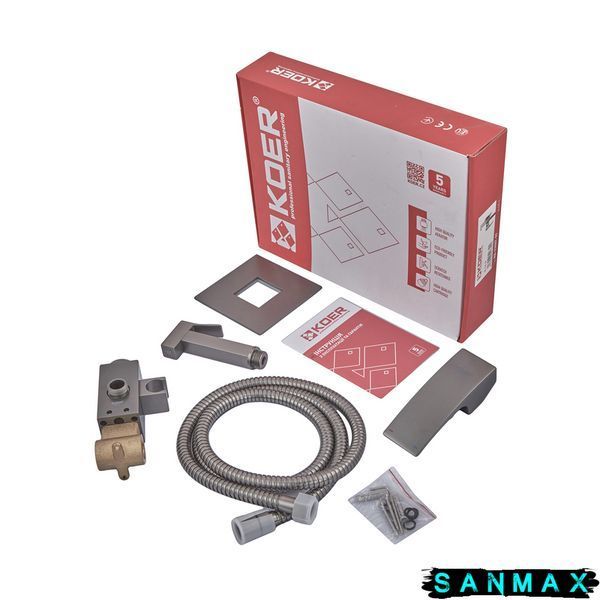 Змішувач для гігієнічного душу Koer KB-23007-07 Графіт (KR5163) KR5163 фото