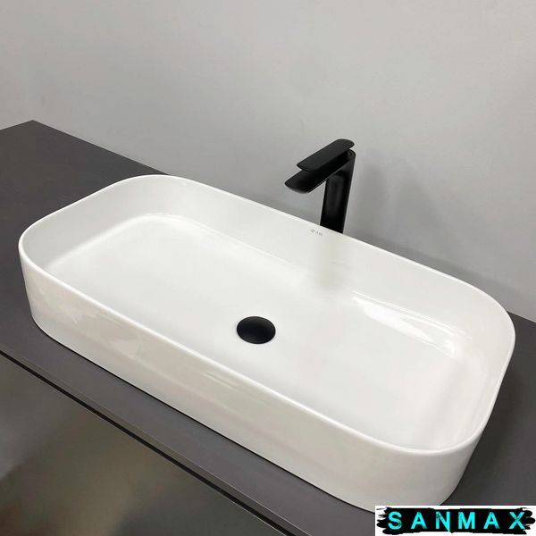 Умивальник накладний Vbi Vestone 75 Білий VBI-017003 фото