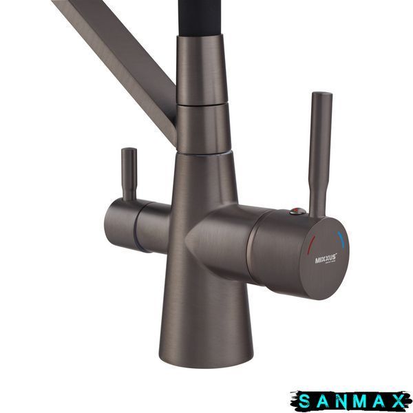 Змішувач для кухні Mixxus Premium Magnet 021 Графіт Refl.Чорний (MI6975) MI6975 фото