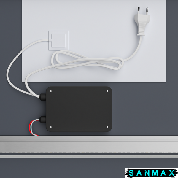 Дзеркало Mixxus Premium Cubic MR14-80x60-Reverse (Led Touch, Anti-fog, димер) (MP6648) MP6648 фото