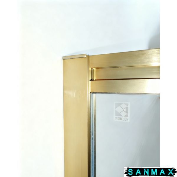 Шторки скляні на ванну розсувні Koer SR BS06-120x150-TR-12 прозоре скло Easy Clean 6мм, Матове Золото (KR5946) KR5946 фото