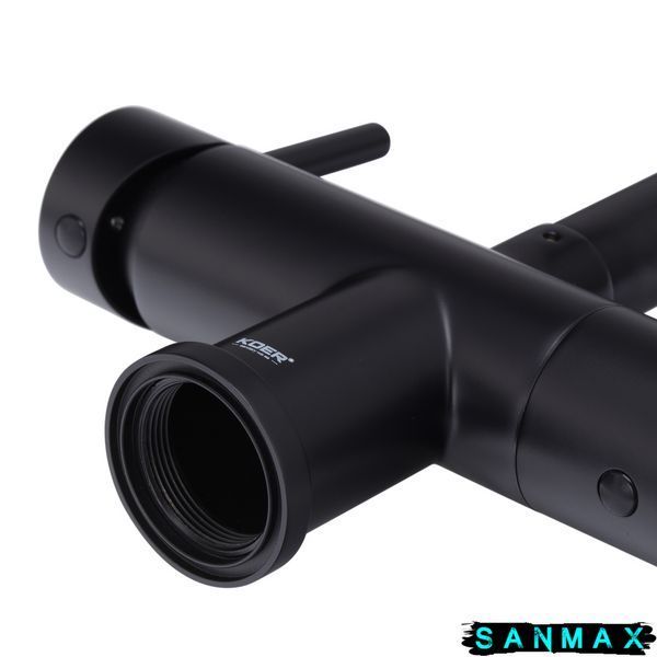 Змішувач для кухні на дві води Koer KB-72001-05 Чорний (KR3392) KR3392 фото