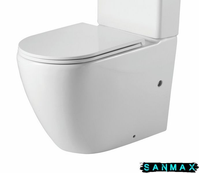 Чаша унітазу-компакту Mixxus Premium Ellipse-0402-R Bowl 660х390х855 Rimless без сидіння (MI8346) MI8346 фото