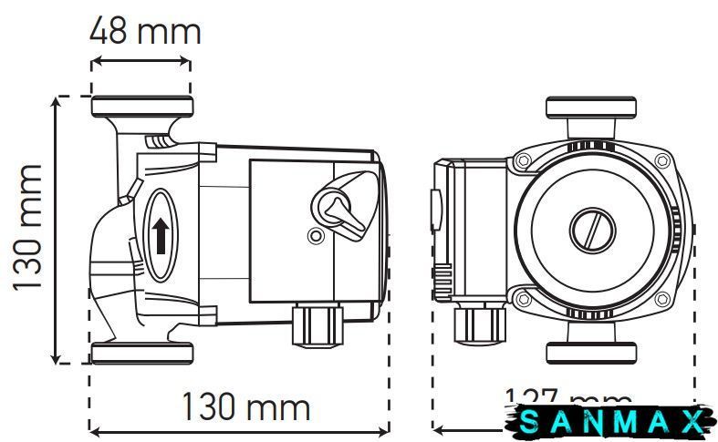 Насос циркуляційний Koer KP.GRS-25/6-130 (KP0251) KP0251 фото