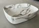 Умивальник накладний керамічний Mixxus Premium Bevel-0102 Marble 495х370х135mm Мармур (MP6519) MP6519 фото 7