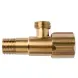 Кран приладовий Aquastrong D5 M1/2 х M3/4 Нерж (D519) D519 фото 2