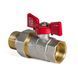 Кран з американкою прямий 1 Koer KR.227 Червоний метелик (KR0013) KR0013 фото 1