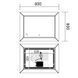 Дзеркало Mixxus Premium Cubic MR14-80x60-Reverse (Led Touch, Anti-fog, димер) (MP6648) MP6648 фото 3