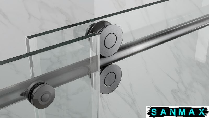 Двері в нішу Koer SR SD06-140x220-TR-07 прозоре скло Easy Clean 8мм, графіт (KR5369) KR5369 фото