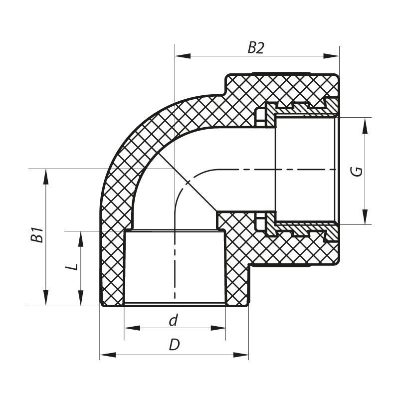 Кутник PPR ВР 32x3/4F Koer K0116.PRO 17/102 (KP0138) KP0138 фото