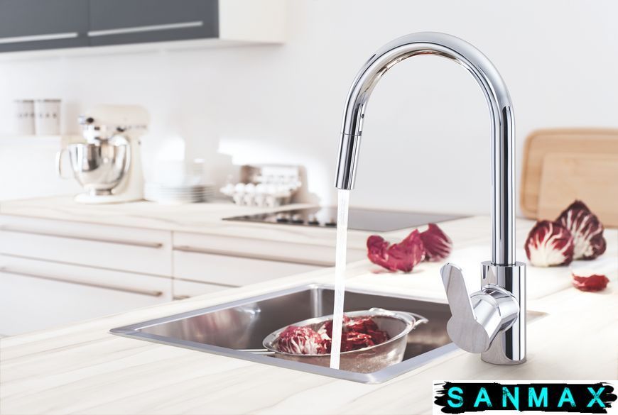 Змішувач для кухні з висувним виливом Grohe Eurostyle Cosmopolitan (31482003) 31482003 фото