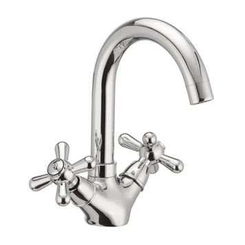 Змішувач для умивальника на шпильці Haiba Dominox 274 Хром Кераміка (HB0087) HB0087 фото