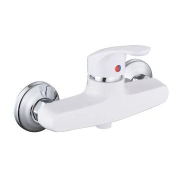 Змішувач для душа Plamix Fidel-003 SET White (з шлангом, лійкою та кронштейном) (PM0730) PM0730 фото