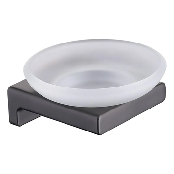 Мильниця настінна Koer AS-0102-07 (скло) колір графіт (KR6160) KR6160 фото