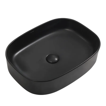 Умивальник накладний керамічний Mixxus Premium Bevel-0103 510х370х120mm Чорний (MP6520) MP6520 фото