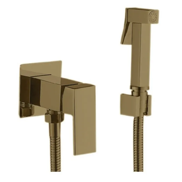 Змішувач для гігієнічного душу Haiba Kubus 002 (INNER) Brushed Gold (HB9625) HB9625 фото