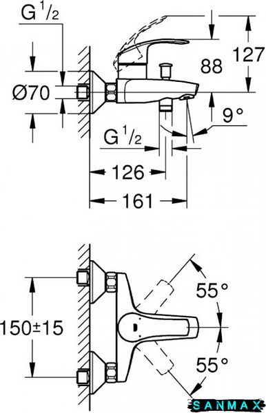 Набір змішувачів Grohe Eurosmart (124458) 124458 фото