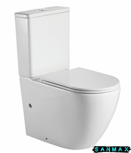 Чаша унітазу-компакту Mixxus Premium Ellipse-0402-T1 Bowl 660х390х855 Tornado 1.0 без сидіння (MI8347) MI8347 фото