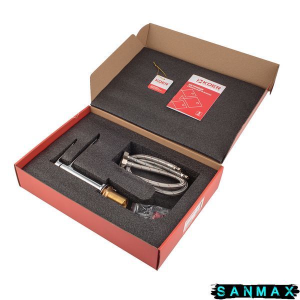 Змішувач для умивальника Koer KB-10028-01 Хром (KR5289) KR5289 фото