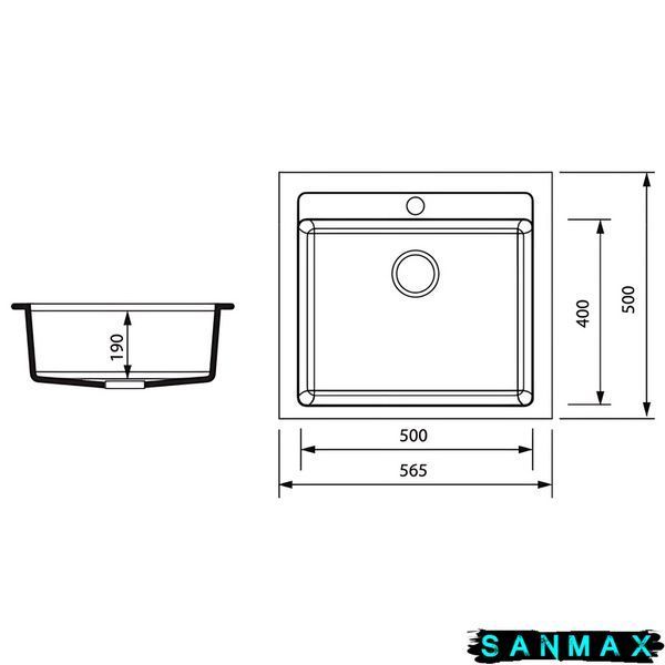 Мийка кухонна Zerix ZS-5751S-06 Бежева (ZX4597) ZX4597 фото