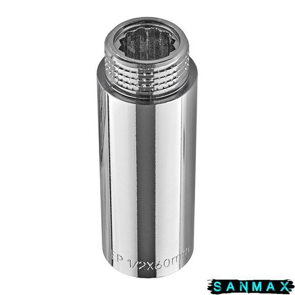 Подовжувач Europroduct EP.E060.Chr - 1/2"MF-60мм хром (EP6128) EP6128 фото