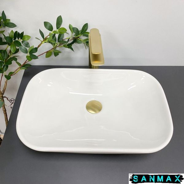 Умивальник накладний Vbi Pavia Білий VBI-012605 фото