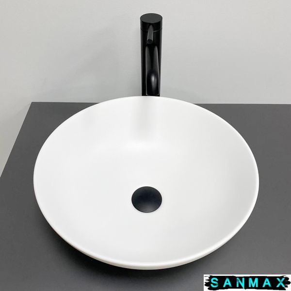 Умивальник накладний Vbi Amalfi Білий Матовий VBI-013400 фото