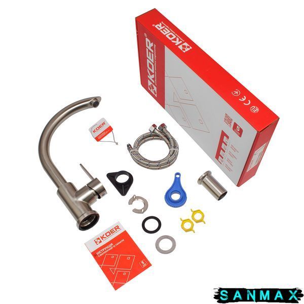 Змішувач для кухні з нерж. сталі Koer KI-70019-02 (KR4795) KR4795 фото
