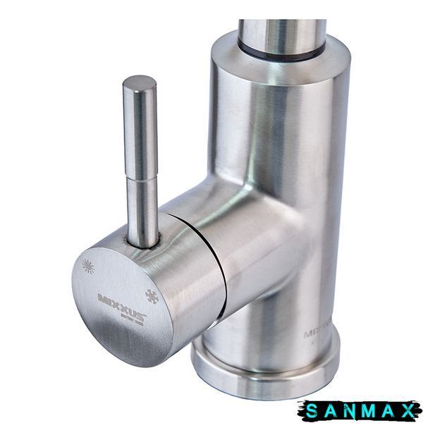 Змішувач для кухні сенсорний з висувною лійкою Mixxus LUX-014 Sensor (нерж. сталь) (MI6230) MI6230 фото