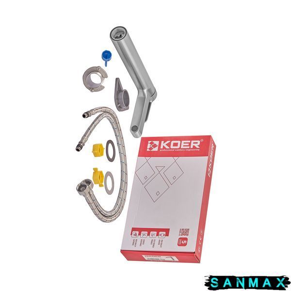 Змішувач для умивальника високий з нерж. сталі Koer KI-11016-02 (KR4790) KR4790 фото