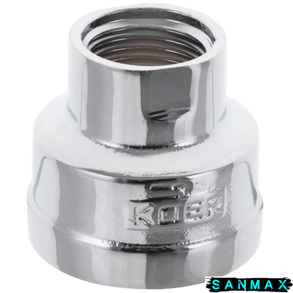 Муфта хромована 1/2х1 Koer KF.C0610.chr (KF0119) KF0119 фото