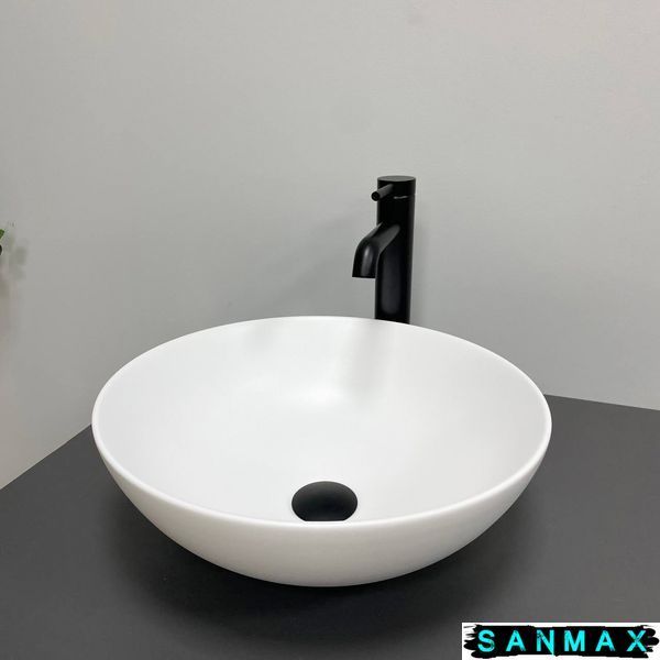 Умивальник накладний Vbi Amalfi Білий Матовий VBI-013400 фото