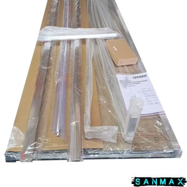 Душова кабіна без піддону Koer SR SC01-120x80x200-TR-01 прозоре скло Easy Clean 8мм, хром (KR5353) KR5353 фото