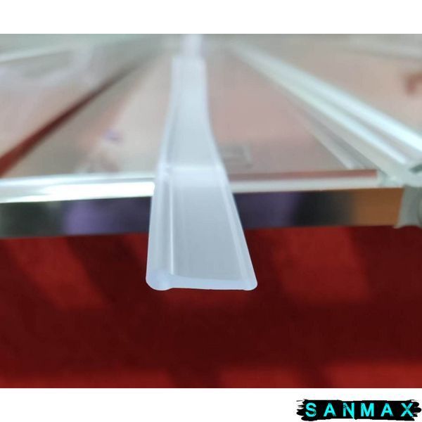 Шторки скляні на ванну складні Koer SR BS07-80x140-TR-01 прозоре скло Easy Clean 4мм, хром (KR5948) KR5948 фото