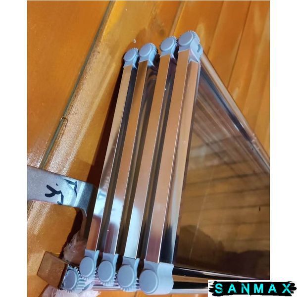 Шторки скляні на ванну складні Koer SR BS07-80x140-TR-01 прозоре скло Easy Clean 4мм, хром (KR5948) KR5948 фото