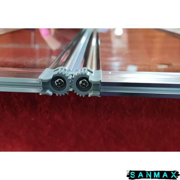 Шторки скляні на ванну складні Koer SR BS07-80x140-TR-01 прозоре скло Easy Clean 4мм, хром (KR5948) KR5948 фото