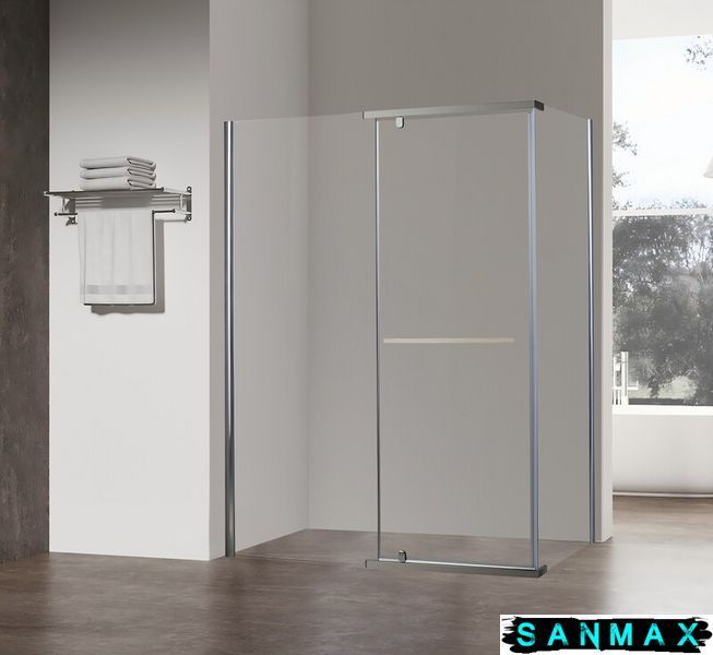 Душова кабіна без піддону Koer SR SC01-120x80x200-TR-01 прозоре скло Easy Clean 8мм, хром (KR5353) KR5353 фото