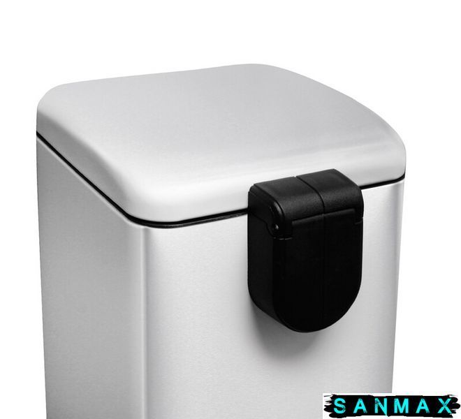 Відро для сміття з плавним закриттям квадратне Mixxus Style-TC0106 SS Color 6л колір наржавійка (MI7092) MI7092 фото