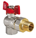 Кран з американкою кутовий 3/4 Koer KR.228 Червоний метелик (KR0018) KR0018 фото 3