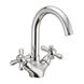 Змішувач для умивальника на шпильці Haiba Dominox 274 Хром Кераміка (HB0087) HB0087 фото 1