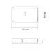 Умивальник накладний Vbi Vestone 65 Білий VBI-017002 фото 4