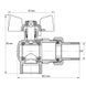 Кран з американкою кутовий 3/4 Koer KR.228 Червоний метелик (KR0018) KR0018 фото 2
