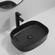 Умивальник накладний керамічний Mixxus Premium Bevel-0103 510х370х120mm Чорний (MP6520) MP6520 фото 4